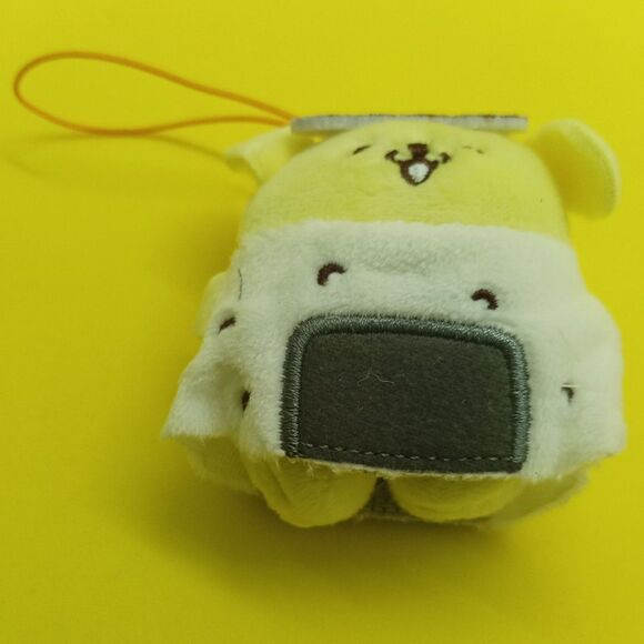 Sanrio pompompurin onigiri  mini plush keychain - Picture 3 of 10